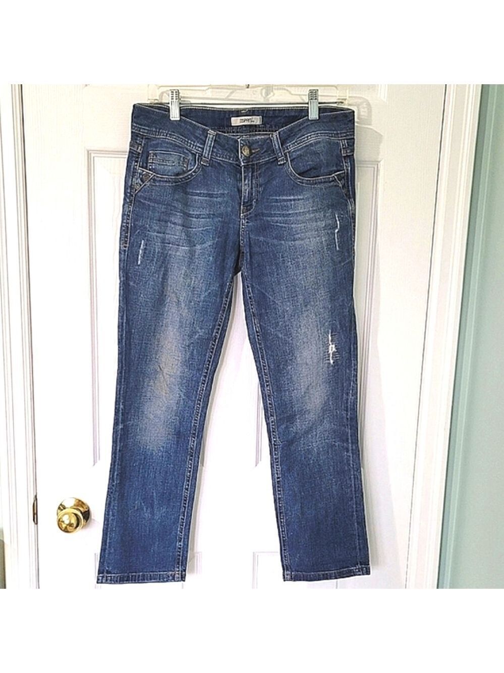 Esprit Denim Women's Distressed and Ripped Denim Jeans Size 28